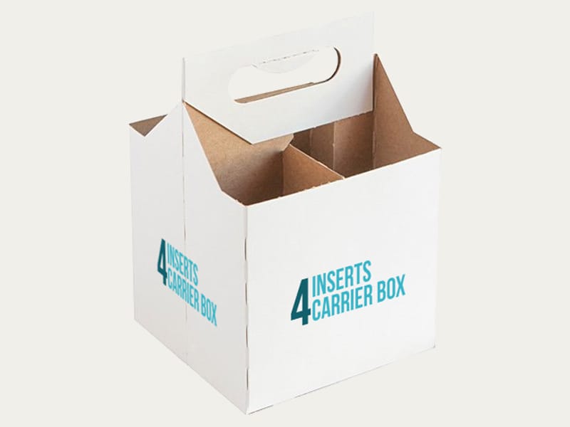 4 Inserts Carrier Boxes