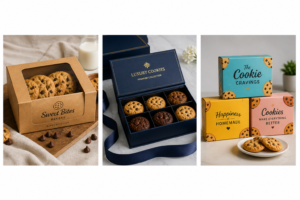 Custom printed cookie boxes with window — Alaska Boxes