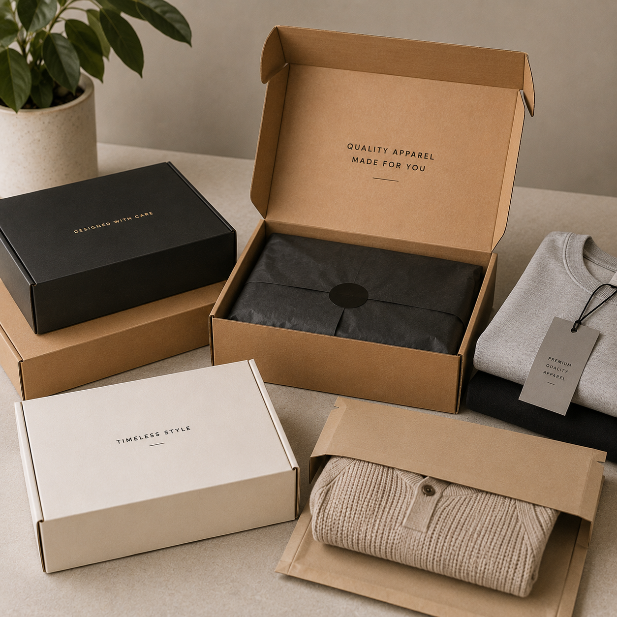 Apparel Packaging Boxes