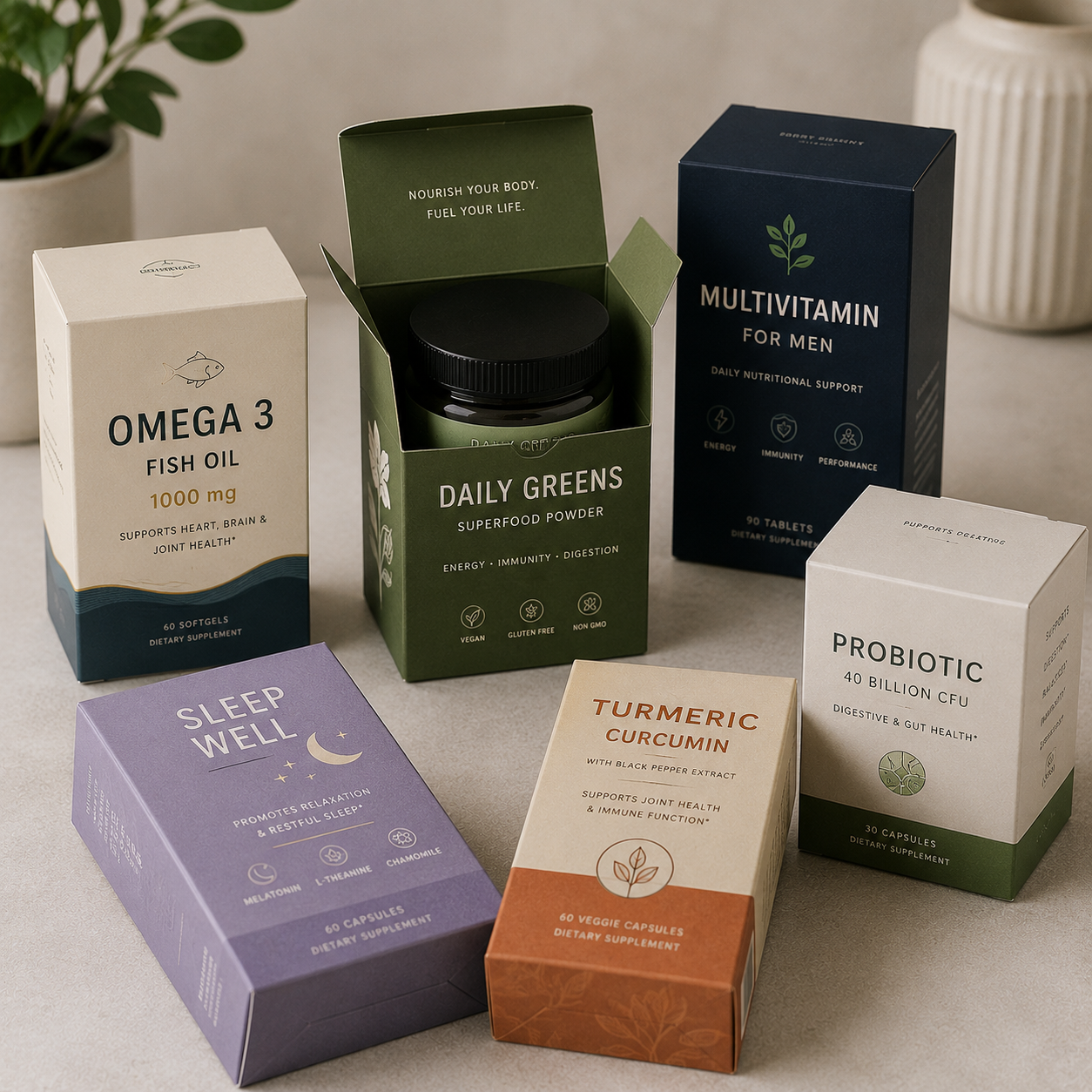 Supplement Packaging Boxes